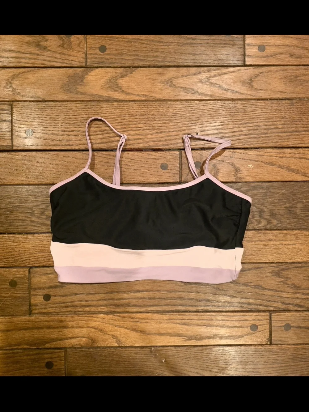 Black And Pink Tankini For Tweens